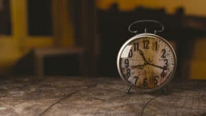 clock symbolizing physical and mental health during the fall season