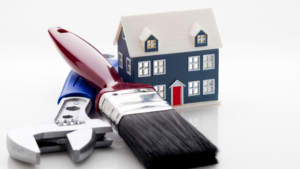 home improvement paint brush wrench house